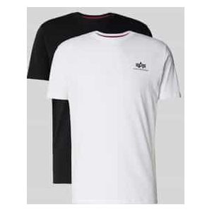 Alpha Industries - Basic T Small Logo - T-shirt - Zwart - 100% Katoen