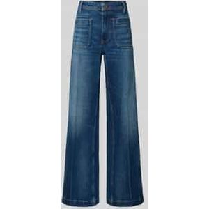 Wide leg jeans met steekzakken