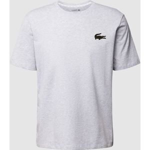 T-shirt met labeldetail, model 'Croco Flock'