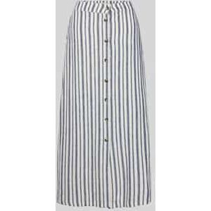 Linnen rok met knoopsluiting, model 'FALAKKA'