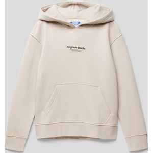 JACK & JONES JUNIOR Hoodie JORVESTERBRO met Tekst Offwhite