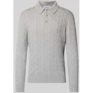 Gebreide pullover van een mix van scheerwol en viscose met kasjmier