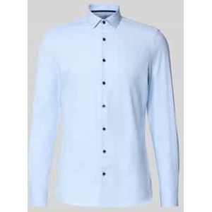 OLYMP - Level Five 24/Seven - Overhemd - Bleu - Body Fit - Modern Kent