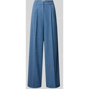 Stoffen broek met bandplooien