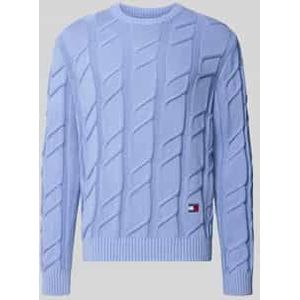 Regular fit gebreide pullover van zuiver katoen