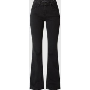 Flared high waist jeans met stretch, model 'Celia'