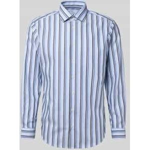 Regular fit zakelijk overhemd van katoen met kentkraag