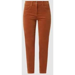 Skinny fit fluwelen broek met modal