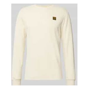 Shirt met lange mouwen en labeldetail