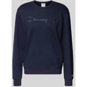 Sweater - Geribbelde Kraag - Sweatstof - Logoprint