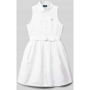 Polo-jurk met strikceintuur, model 'LATOYIA'