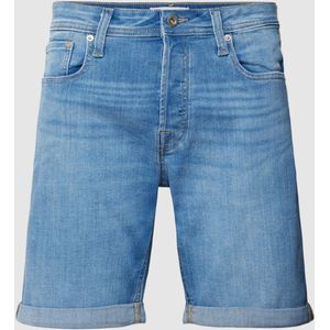 Korte jeans met labelpatch, model 'RICK'