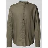 Regular fit vrijetijdsoverhemd van een mix van linnen en katoen