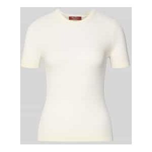 Regular fit gebreid shirt van een mix van zijde en wol, model 'MSTLEPRE'