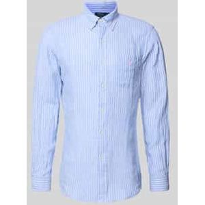 Regular fit vrijetijdsoverhemd van puur linnen