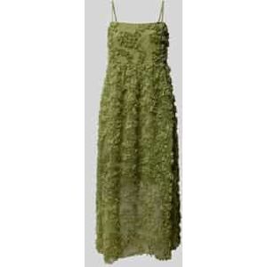 VILA - LEONORA - Damesjurk - Knielang - Puur Katoen - Structuurmotief