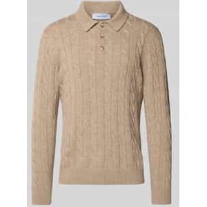 Gebreide pullover van een mix van scheerwol en viscose met kasjmier