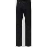 Straight fit jeans van katoenmix