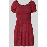 Onl30 - Korte Jurk - Regular Fit - Gesmokt Detail - Vierkante Hals