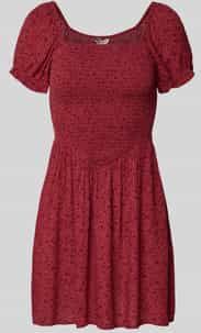 Onl30 - Korte Jurk - Regular Fit - Gesmokt Detail - Vierkante Hals