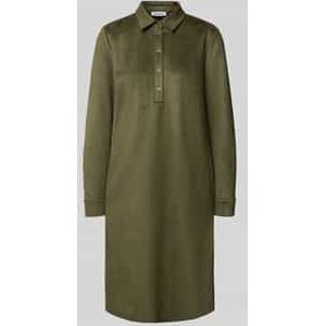 MORE & MORE - Blousejurk - Kaki - Knielengte - Lange Mouw