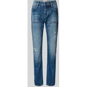 Boyfriend fit jeans in destroyed-look, model 'NICA WORKER'