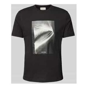 T-shirt met labelprint