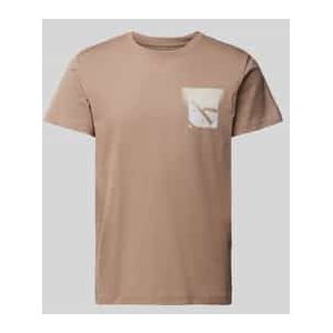 T-shirt met labelprint