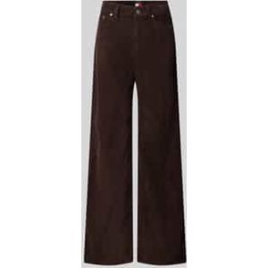 Wide leg corduroy broek van puur katoen