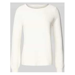 Regular fit shirt met lange mouwen van puur katoen in gebreide look