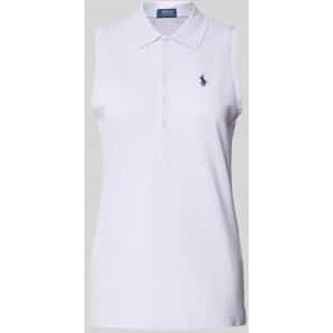 Slim fit poloshirt in mouwloos design, model 'JULIE'