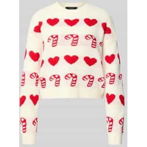 Vero Moda - CANDYHEARTS - Kersttrui - Regular Fit - Ronde Hals