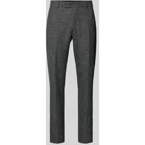 Tapered fit pantalon met persplooien, model 'Melwin'