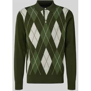 Regular fit gebreide pullover van puur katoen