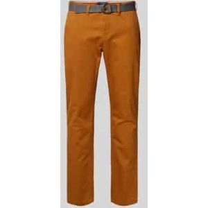 Slim fit chino met riem