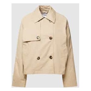 Trenchcoat met platte kraag, model 'Halita'