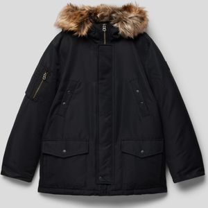 Parka met imitatiebont