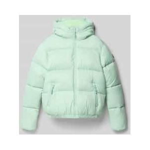 Regular fit gewatteerd jack met logo-applicatie, model 'Bella'