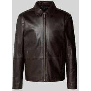 Regular fit leren jack van echt lamsnappa, model 'KELLAN'