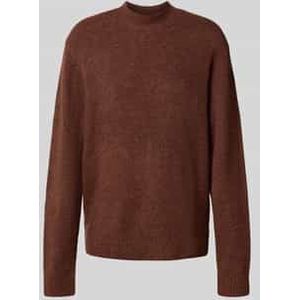 Loose fit gebreide pullover met wol