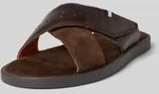 Bugatti - Derek - Leren Sandalen - Bruin - Echt Leer - Brede Riempjes