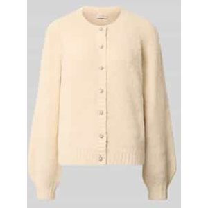 Gebreid jack met ronde hals, model 'Luisa'