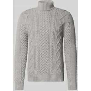 Gebreide pullover met kabelpatroon, model 'Jacob'