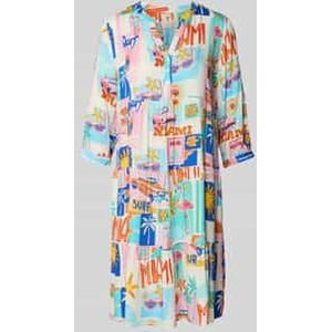 Knielange tuniekjurk van pure viscose