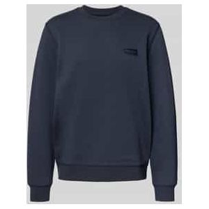 Regular fit sweatshirt van puur katoen