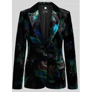 Slim fit blazer van wolmix met klepzakken