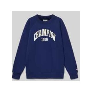 Sweatshirt met labelprint, model 'COLLEGE'