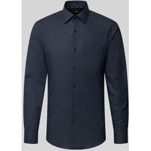 Slim fit zakelijk overhemd van katoenmix, model 'HANK'