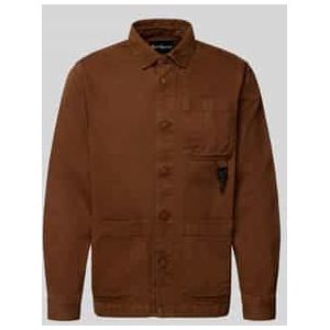 Relaxed fit overhemdjack van puur katoen