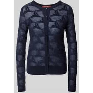 Gebreid jack met bloemenmotief, model 'CURZIO'